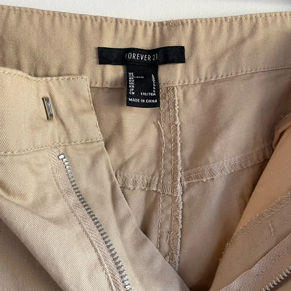 Forever 21 Tan Wide Leg Pants Size L - Picture 6 of 6